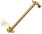11 Inch Adjustable Shower Head Extension Arm With Locking Set Screw, Singing Rain Brass Egyptian Gold Angle Height Adjustable, Easy To Install, G1/2 Universal Connector Compatible (Egyptian Gold)