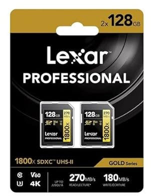 Lexar Professional GOLD SDXC 1800x 128GB UHS-II V60-2PACK