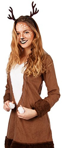 Goldschmidt Reh Kleid | Kostüm Rehkitz Rehkostüm | Damen Tier Fasching (34)