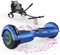 MEGA MOTION Hoverboards mit Hoverkart für Kinder, 6.5 Zoll Hoverboards mit Bluetooth Lautsprecher, mit LED-Leuchten, Geschenk für Kinder und Jugendliche
