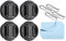 PATIKIL 4Pack Kamera Linse Kappe Mitte Quetsche Vordere Linsendeckel mit Kappe Schnur/Mikrofaser Reinigungstuch für 46mm Gewinde Universell DSLR Leinen