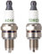 TORCH 2pcs Zündkerze AC6R Ersetzen für NGK 3365/CMR6H,Ersetzen für BOSCH USR7AC, 0 242 035 500, 02420356500, für HON DA 31916Z0H003, für Stihl FS90 FS100 FS40 FS50 FS56 HL90 HL110 HT100 KM90 BR500