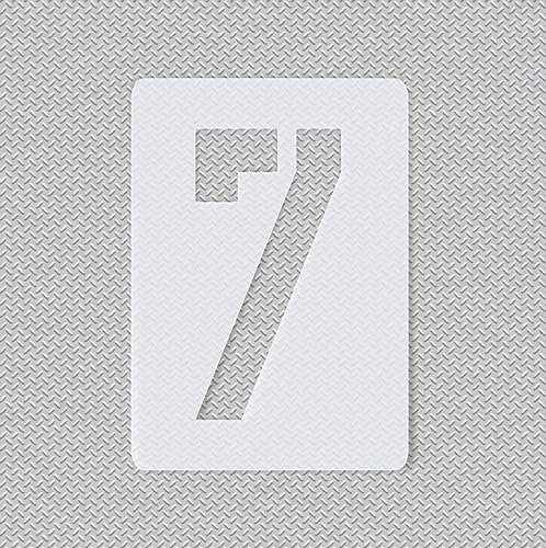 Schablone einzelne Zahl -7- Ziffernhöhe: 25cm ● Nummer für: Schilder ● Tür ● Hausnummern