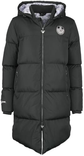 Micky Maus Minnie Frauen Wintermantel schwarz S