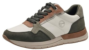 Tamaris Damen Sneaker Vegan; Olive Combined, EU 39