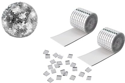 Changyeah 3200 mini specchi, 5 x 5 mm autoadesivi, per mosaico, autoadesivo, per mosaico, per lavori di bricolage, da parete, da discoteca