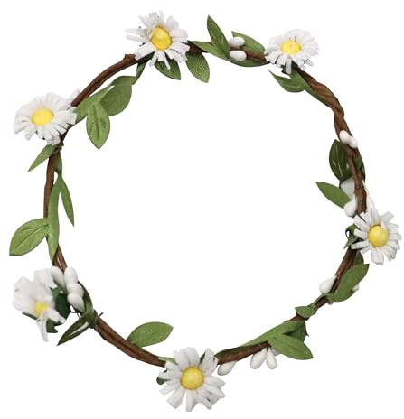 Croci Zeremonie Hund Blumenkrone, Hundeblumen, Haustierkranz, Blumengirlande für Hochzeiten, M/17,8 cm