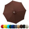Toldo de repuesto para sombrilla de 3 metros, 8 varillas, Cubierta de Repuesto para sombrilla de patio trasero, piscina, sombrilla voladiza, 2m 2.7m resistente Cubierta de Repuesto ( Color : Coffee ,