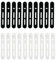 20 piezas de bridas de silicona reutilizables, bridas para cables, organizador de cables, organizador de cables, pequeñas bridas de gestión de cables, grandes