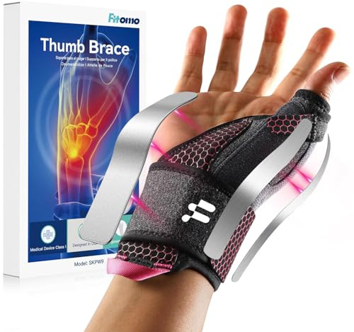 Fitomo Tutore Pollice Tunnel Carpale 2 in 1 per Tendinite | Supporto Tunnel Carpale, Design 2 In 1, Per Tenosinovite Di De Quervain, Dito A Scatto, Tendinite, Distorsione Pollice