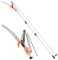 VonHaus Telescopic Tree Pruner & Lopper 2 in 1 – Long Reach 3.3m Cutter, Retractable & Extendable Pole Saw for Branches – Lightweight Aluminium Pole, Steel Blade