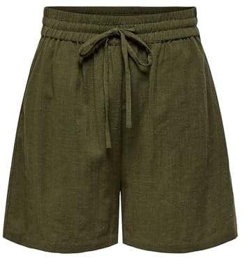 ONLY Damen Shorts Aus Baumwolle Mit Gürtel Onltizana String Cotton Shorts WVN Noos