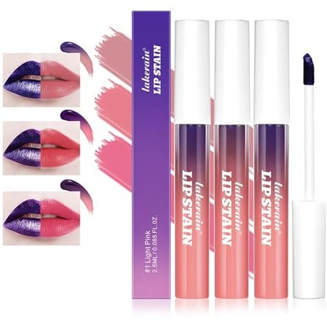 3Pcs Matte Tattoo Peel Off Lip Liner Stain,Long-Lasting High Pigmented, Transfer-proof, Waterproof,Moisturizing Nude Lip Makeup For Women