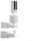 ZiStarlilife Support mural pour caméra Ring Cam - Accessoires pour intérieur et extérieur - 12 x 8,5 x 6 cm - Capacité de surveillance améliorée - Apparence élégante