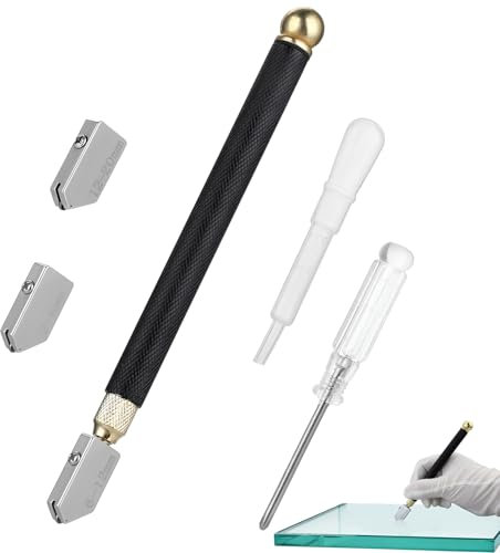 Coupe-verre, 2 à 20 mm, en alliage de métal, avec pointe en carbure de tungstène, pointe en carbure de tungstène, pour verre épais, miroir et mosaïque