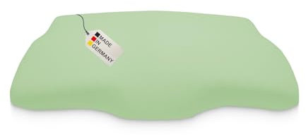DUKAL | Bezug für Derila (Queensize) Memory Foam Kopfkissen | 30 x 50 cm | aus hochwertigem DOPPEL-Jersey | 100% Baumwolle | Farbe: lindgrün