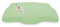 DUKAL | Bezug für Derila (Queensize) Memory Foam Kopfkissen | 30 x 50 cm | aus hochwertigem DOPPEL-Jersey | 100% Baumwolle | Farbe: lindgrün