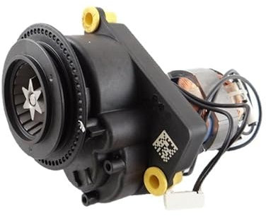 Industrial Electric Fan Motor, Blower Assembly with Impeller, Black