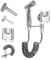 Bidet Handbrause für Toilette, Ducha Higienica para WC, Grifo Bidet para WC 1,5 Meter, Válvulas de Latón Cromado, Bidet para Inodoro para la limpieza íntima Limpieza del Baño