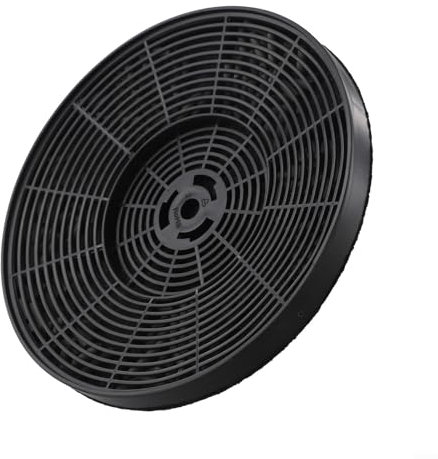 Activated Carbon Range Hood Filter 175mm x 175mm x 15mm Kitchen Exhaust Vent Replacement Odour Control Long-Lasting Easy Install Black Square Charcoal Mesh