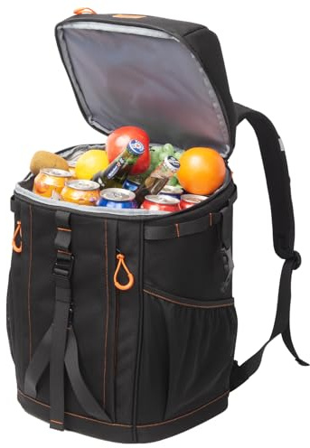 Hp hope Kühlrucksack 35L, Wasserdicht Isolierte Kühltasche 48 Dosen Faltbar Picknicktasche Kühlrucksack Groß für Camping Strand Outdoor Reisen Familie Picknick BBQ