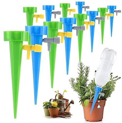 Automatic Watering Set, 20 PCS Bewässerungssystem für Garten, Balkon & Zimmerpflanzen, Plant Water Dispenser mit einstellbarer Wassermenge, Ideal für Watering Indoor Plants & Outdoor-Pflanzen
