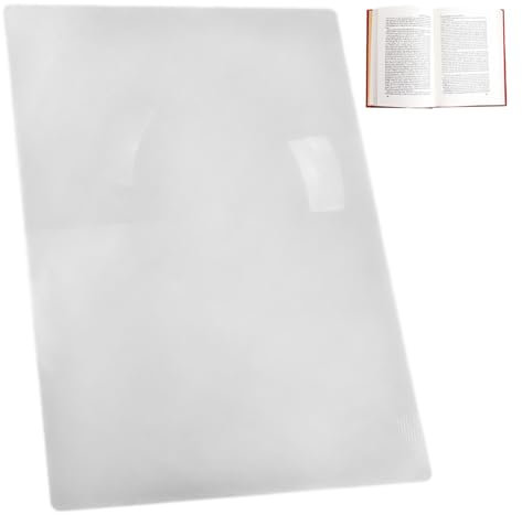 Magnifying Sheet for Reading, 3X A4 Laptop Screen Magnifier, PVC Full Page Magnifier for Reading Books, Maps, Newspapers, Computer Screen