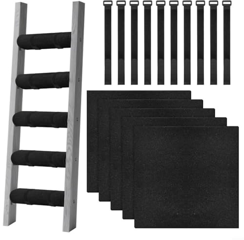 Fauhapyway 5 Foam Bunk Bed Ladder Pads Adjustable Straps For Safety Comfort Noise Reduction Dorm RV