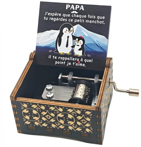 Micteney Originelles Geschenk zum Vatertag, Geburtstag, Weihnachten, Papa, Spieluhr, Geschenk für Papa, Vatertag