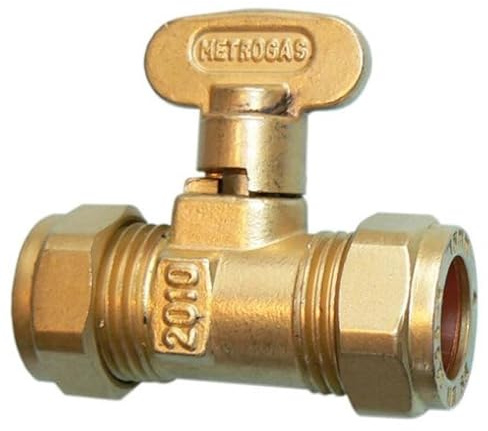 Metrogas 15mm Compression Gas Cock - Pack of 2