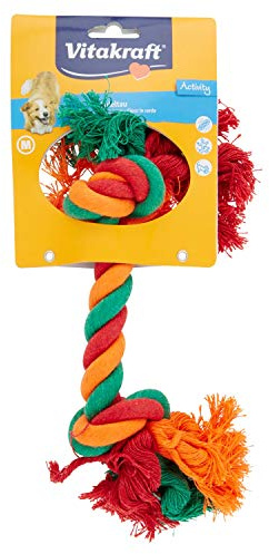 Vitakraft Buntes Baumwollseil 26 cm für Hunde, 1 Stück