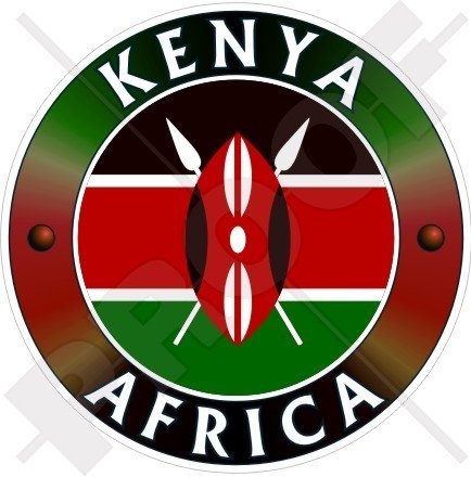 KENIA Kenianer Ostafrika, AFRIKANISCH 100mm Auto & Motorrad Aufkleber, Vinyl Sticker