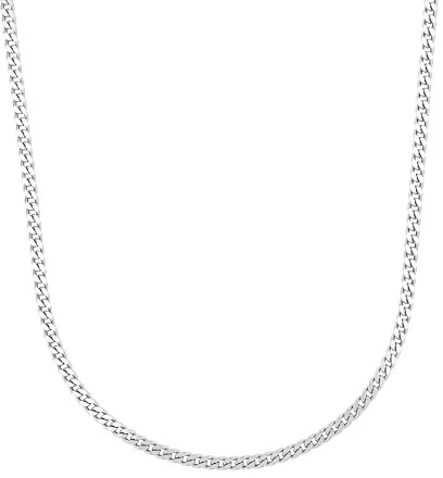 Amor Halskette 925 Sterling Silber Herren Halsschmuck, 55 cm, Silber, Kommt in Schmuck Geschenk Box, 9381586