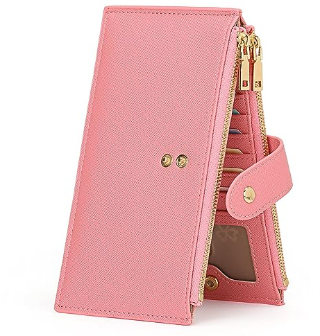 GOIACII Porte-Monnaie pour Femme avec Blocage RFID - Grand Portefeuille de Voyage à Deux Volets pour Cartes de crédit pour Femme