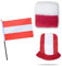 Sonia Originelli Fanset Fanartikel Zylinder Fanhut Schweißband Fahne Flagge Farbe: Österreich