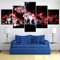104Tdfc Bilder XXL 5 Teile wandbild leinwandbilder Kunstdrucke Attack On Titan Haupt-Animerolle XXL 5 Teiliges Wandbild Mit Rahmen Größe 150x80CM Leinwandbild Wandbilder Cadeau