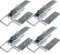 Safetytex Exzenterverschluss Spannverschluss - Bordwandverschluss Verzinkt - Anhänder Zubehör - 210 mm Verschluss -Sicherung Hebelverschluss - Kistenverschluss (4 Stück)