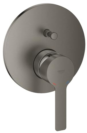 GROHE Lineare, Unterputz Armatur Wanne/Brause, ohne Rohbau-Set, Anthrazit