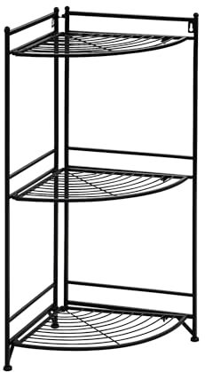 STILISTA Scaffale per Piante - da Esterno e Interno, in Metallo, Angolare, Multiuso, Pieghevole - Mensole da Balcone, Espositore, Porta Piante, Portafiori, Ripiani per Fiori, Scaffalatura