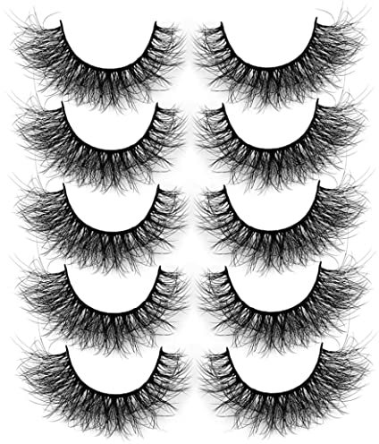 Mink Lashes 3D Volume Faux cils naturels Pack Fluffy Wispy Faux Mink Eyelles (3d / 15 mm) .NOPEILVI