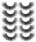 Mink Lashes 3D Volume Faux cils naturels Pack Fluffy Wispy Faux Mink Eyelles (3d / 15 mm) .NOPEILVI