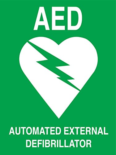 Warnschild Automatisierter Externer Defibrillator Retro Verbotsschild Personalisierte Deko Schild 20X30Cm, Tin Sign
