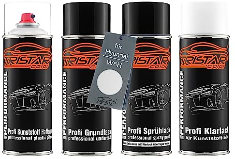 TRISTARcolor Kit peinture plastique pour Hyundai W6H Serenity White Perl