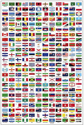ALKOY Creative Puzzle Jigsaws for Adult Children, Wooden Puzzles 1000 Pieces, Challenging Intellectual Puzzles Jigsaw Toys - World Flag