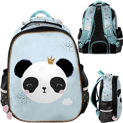 PASO Türkisfarbener Panda-Rucksack, M