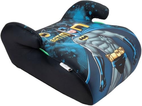 Tataway DC Comics Batman seggiolino alzatina auto i-Size ECE R129. Rialzo bimbi 125-150 cm con grafiche di Batman, seduta blu, comodo e sicuro per viaggi protetti e confortevoli in auto