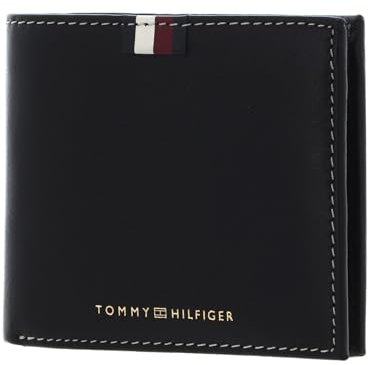 TOMMY HILFIGER TH Premium Corporate Leather CC and Coin Black