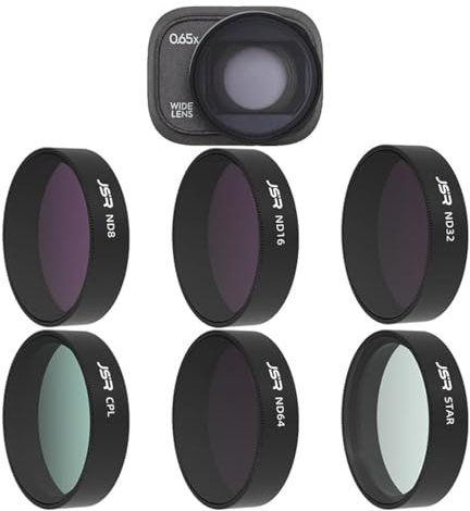 Coyktonty Lens Filter for DJI Mini 4 Pro (Wide-Angle Lens+ CPL ND8 ND16 ND32 ND64 Star)