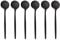 GRÄWE Provence - Juego de 6 cucharas de café expreso de acero inoxidable, aptas para lavavajillas, color negro