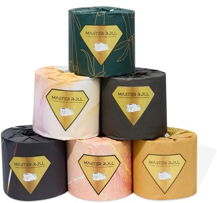 Master Roll Premium Bamboo Toilet Paper | 1Single Roll | 3 Layer-300 Sheets | Eco Friendly Toilet Paper, Luxury, Soft, Strong, Absorbent, Plastic Free, Sustainable, Biodegradable (Single Roll Trial)